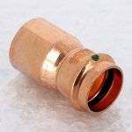 Медная пресс муфта переходная однораструбная 35-28 Viega Profipress 296490