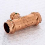 Медный пресс тройник 22-15-22 Viega Profipress 292027