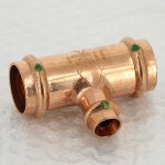 Медный пресс тройник 28-15-28 Viega Profipress 295189