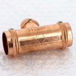 Медный пресс тройник 28-18-28 Viega Profipress 315023