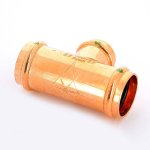 Медный пресс тройник 35-28-35 Viega Profipress 292041