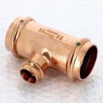 Медный пресс тройник 42-22-42 Viega Profipress 324902