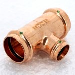 Медный пресс тройник 42-28-42 Viega Profipress 292058