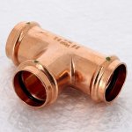 Медный пресс тройник 42-42-42 Viega Profipress 291990