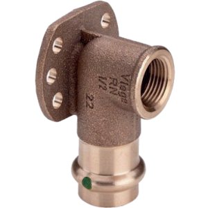 Медный пресс угол с крепежом 18-1/2" ВР Viega Profipress