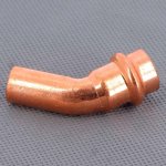 Медный пресс угол однораструбный (45*) 15-15 Viega Profipress 292508