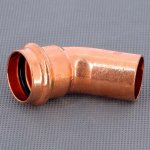 Медный пресс угол однораструбный (45*) 28-28 Viega Profipress 292522