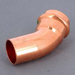 Медный пресс угол однораструбный (45*) 28-28 Viega Profipress 292522