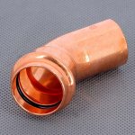 Медный пресс угол однораструбный (45*) 28-28 Viega Profipress 292522