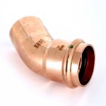 Медный пресс угол однораструбный (45*) 42-42 Viega Profipress 292546