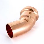 Медный пресс угол однораструбный (45*) 42-42 Viega Profipress 292546
