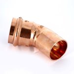 Медный пресс угол однораструбный (45*) 42-42 Viega Profipress 292546