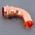 Медный пресс угол однораструбный (90*) 22-22 Viega Profipress 291679