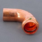 Медный пресс угол однораструбный (90*) 28-28 Viega Profipress 291686