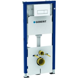Модуль Geberit Duofix для подвесного унитаза с клавишей смыва Delta 51 хром