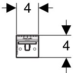 Монтажный уголок Geberit Duofix 111.839.00.1 111.839.00.1