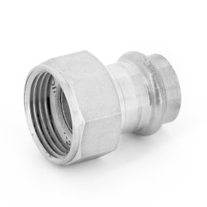 Муфта с накидной гайкой IBP Press Inox 35x1"1/2" ВР плоская прокладка