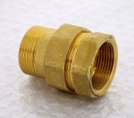 Муфта с накидной гайкой латунная Uni-Fitt 1"1/4 ВН с плоской прокладкой 656G5000