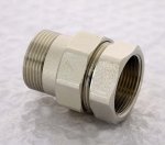 Муфта с накидной гайкой латунная Uni-Fitt 1"1/4 ВН с прокладкой O-ring никелированная 650N5000