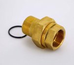 Муфта с накидной гайкой латунная Uni-Fitt 3/4" ВН с прокладкой O-ring 650G3000