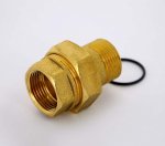 Муфта с накидной гайкой латунная Uni-Fitt 3/4" ВН с прокладкой O-ring 650G3000