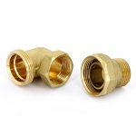 Муфта с накидной гайкой латунная Uni-Fitt угловая 1/2" ВН с прокладкой O-ring 651G2000