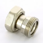 Муфта с накидной гайкой Uni-Fitt 1" ВН с обратным клапаном никелированная 623N4000