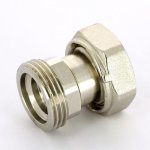 Муфта с накидной гайкой Uni-Fitt 1" ВН с обратным клапаном никелированная 623N4000