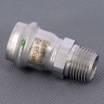 Муфта соединительная 22х1/2" НР VIEGA Sanpress Inox SC-Contur 436483