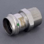 Муфта соединительная 28х1" НР VIEGA Sanpress Inox SC-Contur 436520