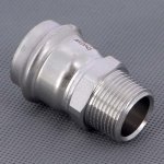 Муфта соединительная 28х3/4" НР VIEGA Sanpress Inox SC-Contur 436513