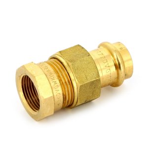 Муфта IBP пресс бронзовая с разъемным соединением 22x3/4" ВР