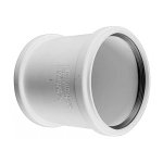 Муфта надвижная с резиновым уплотнительным кольцом Rehau Raupiano Plus 110 мм (11215141001) 121514