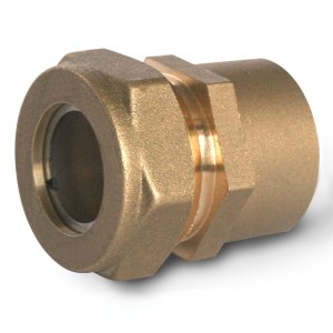 Муфта обжимная для гофрированной трубы Stahlmann 15х1/2" ВР
