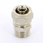 Муфта обжимная Uni-Fitt 16x1/2" НР никелированная 662N6200