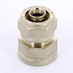 Муфта обжимная Uni-Fitt 16x1/2" ВР никелированная 661N6200
