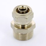 Муфта обжимная Uni-Fitt 16x3/4" НР никелированная 662N6300