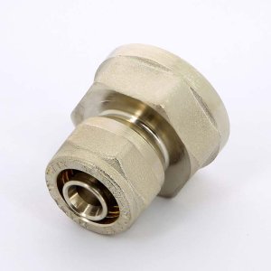 Муфта обжимная Uni-Fitt 16x3/4" ВР никелированная