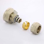 Муфта обжимная Uni-Fitt 16x3/4" ВР никелированная 661N6300