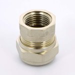 Муфта обжимная Uni-Fitt 20x1/2" ВР никелированная 661N7200