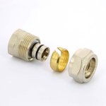 Муфта обжимная Uni-Fitt 20x1/2" ВР никелированная 661N7200