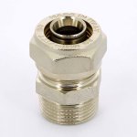Муфта обжимная Uni-Fitt 20x3/4" НР никелированная 662N7300