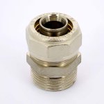 Муфта обжимная Uni-Fitt 26x1" НР никелированная 662N8400