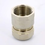 Муфта обжимная Uni-Fitt 26x1" ВР никелированная 661N8400