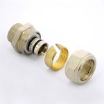 Муфта обжимная Uni-Fitt 26x3/4" НР никелированная 662N8300