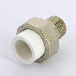 Муфта полипропиленовая Pro Aqua комбинированная разборная 20х1/2" НР PA21008