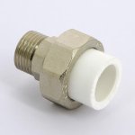 Муфта полипропиленовая Pro Aqua комбинированная разборная 20х1/2" НР PA21008