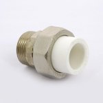 Муфта полипропиленовая Pro Aqua комбинированная разборная 20х3/4" НР PA21010
