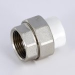 Муфта полипропиленовая Pro Aqua комбинированная разборная 20х3/4" ВР PA20010