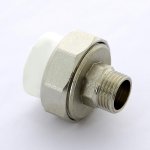 Муфта полипропиленовая Pro Aqua комбинированная разборная 25х1/2" НР PA21012